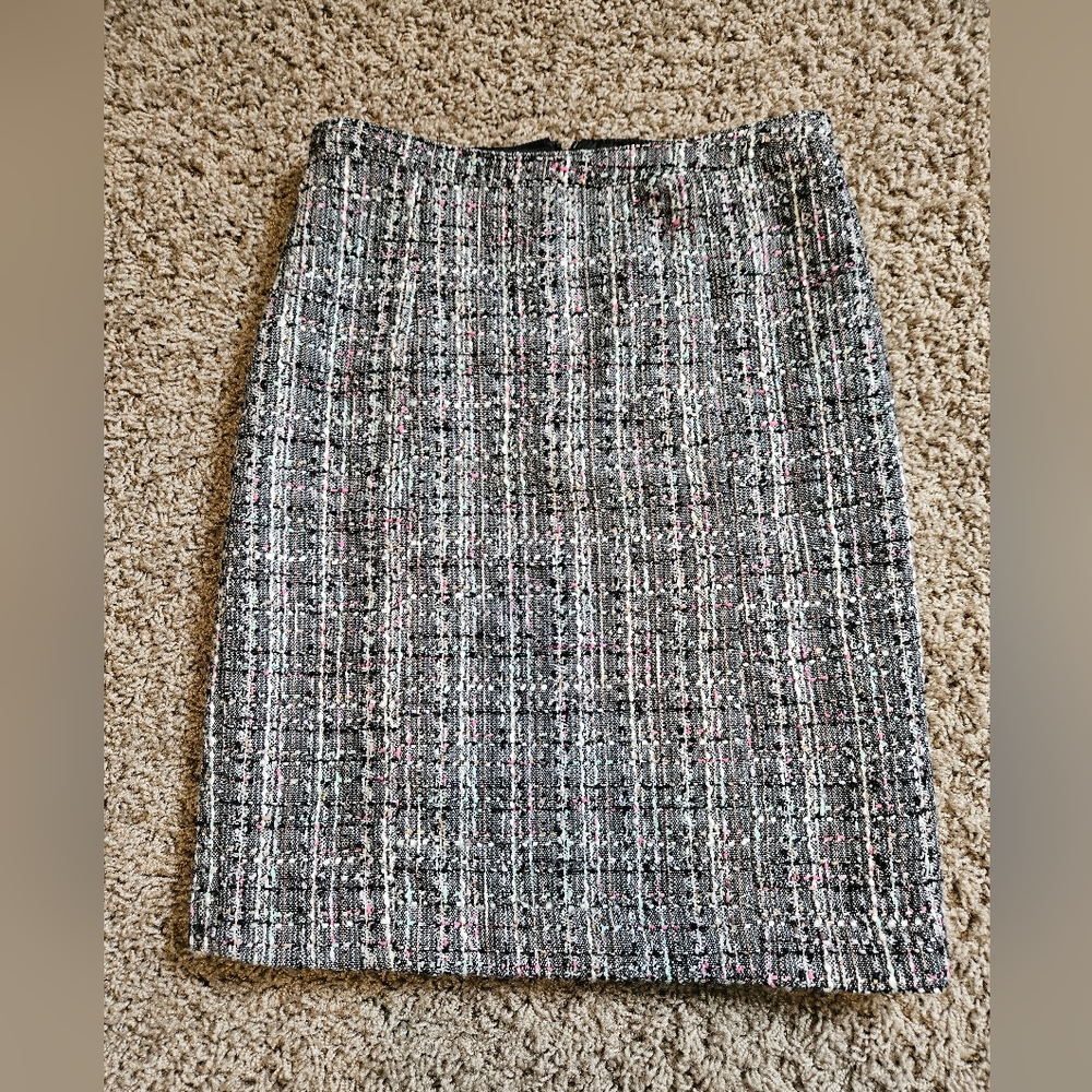 Pink Tartan Tweed Skirt